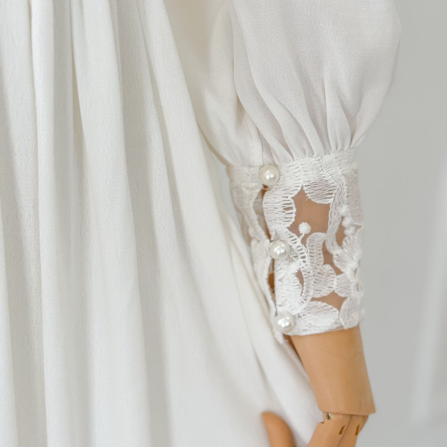 Dove Embroidered Long Dress