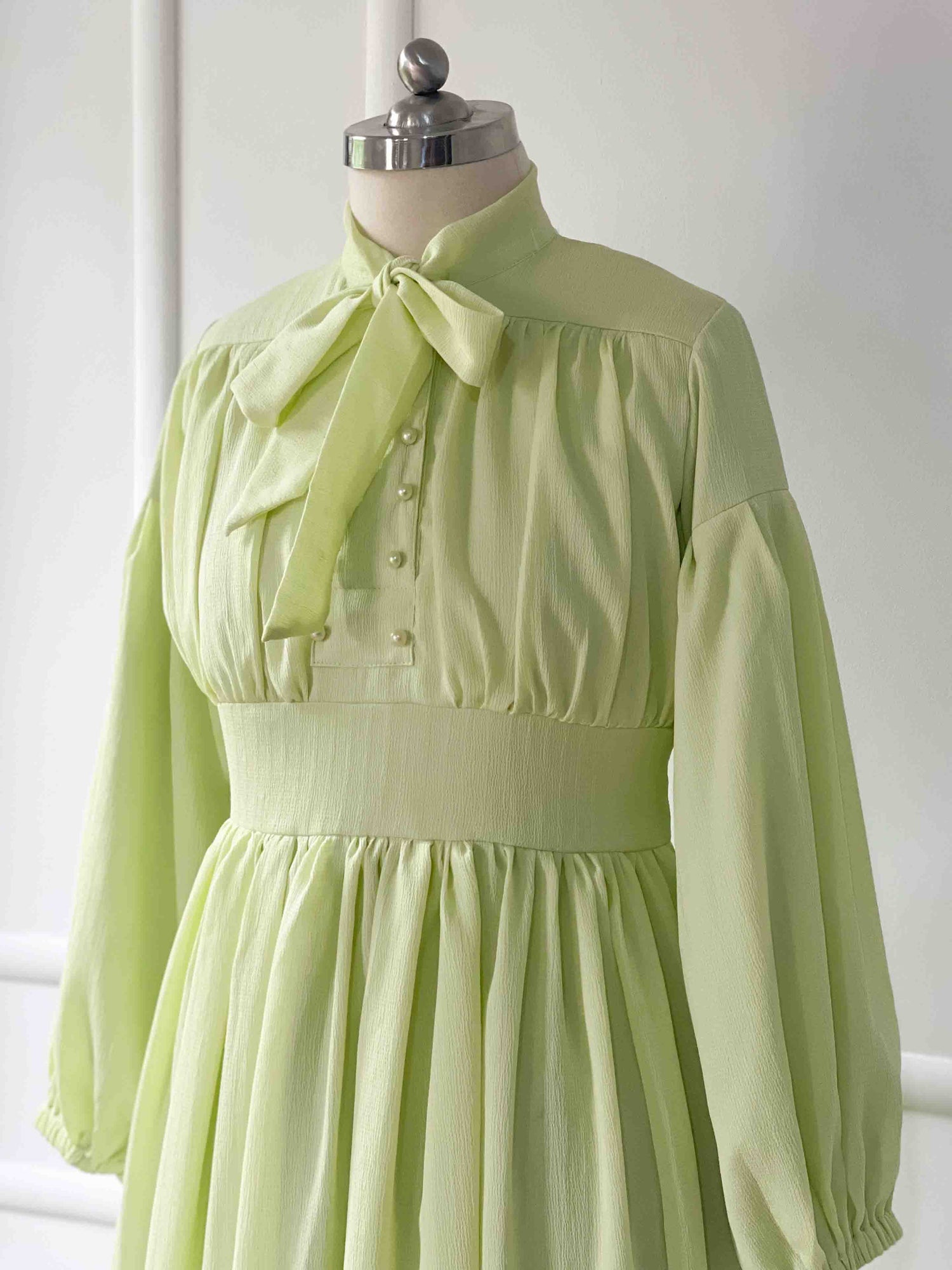 Mila Lime Long Dress