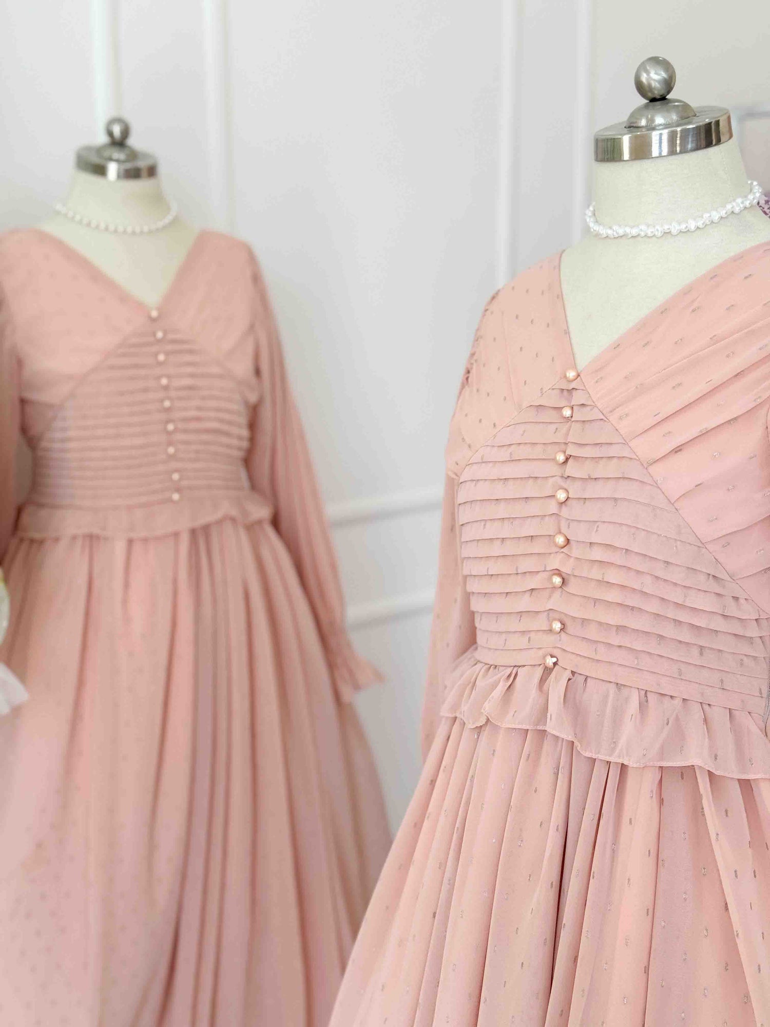 Nora Long Dress with Flared Bottom