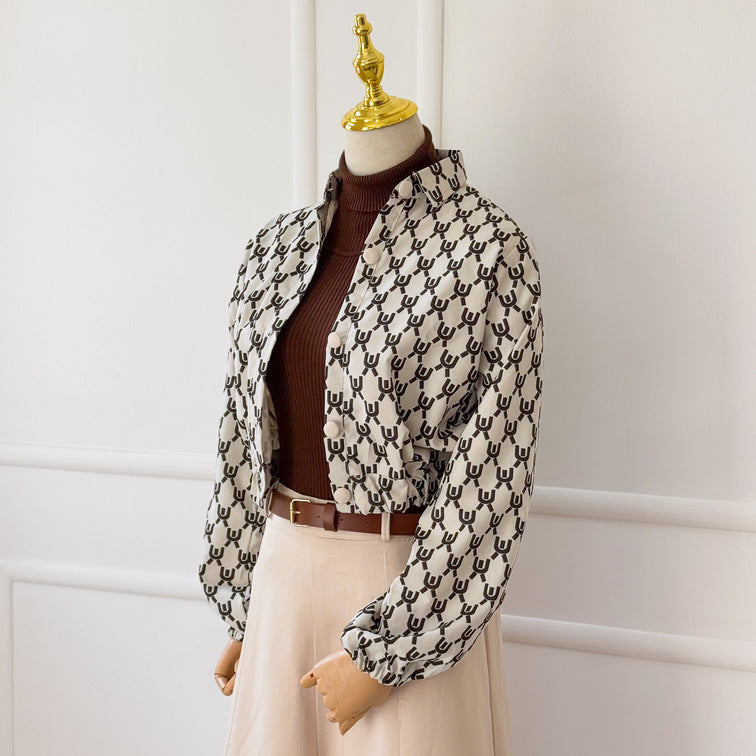 Noir Cropped Winter Jacket