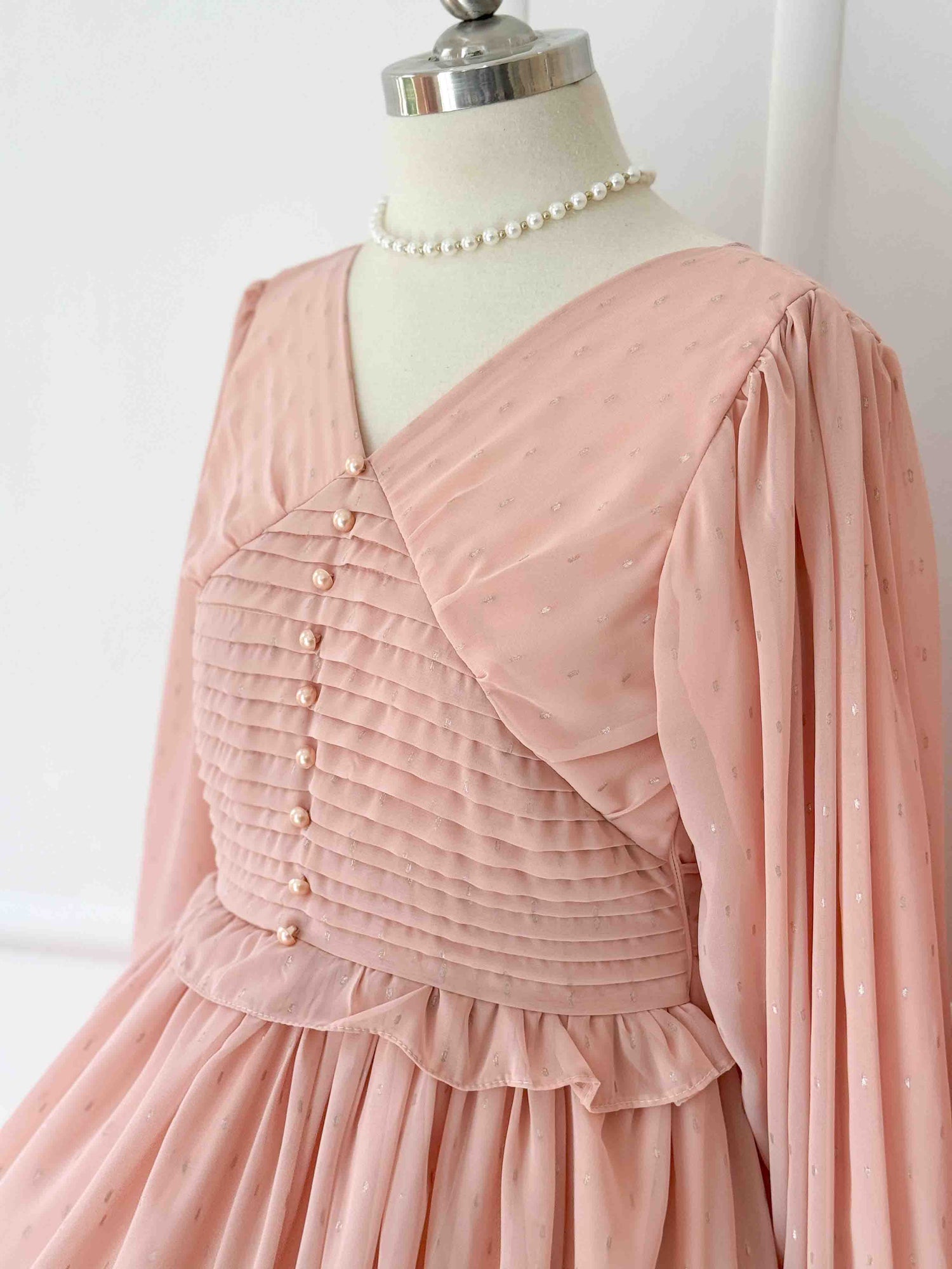 Nora Long Dress with Flared Bottom