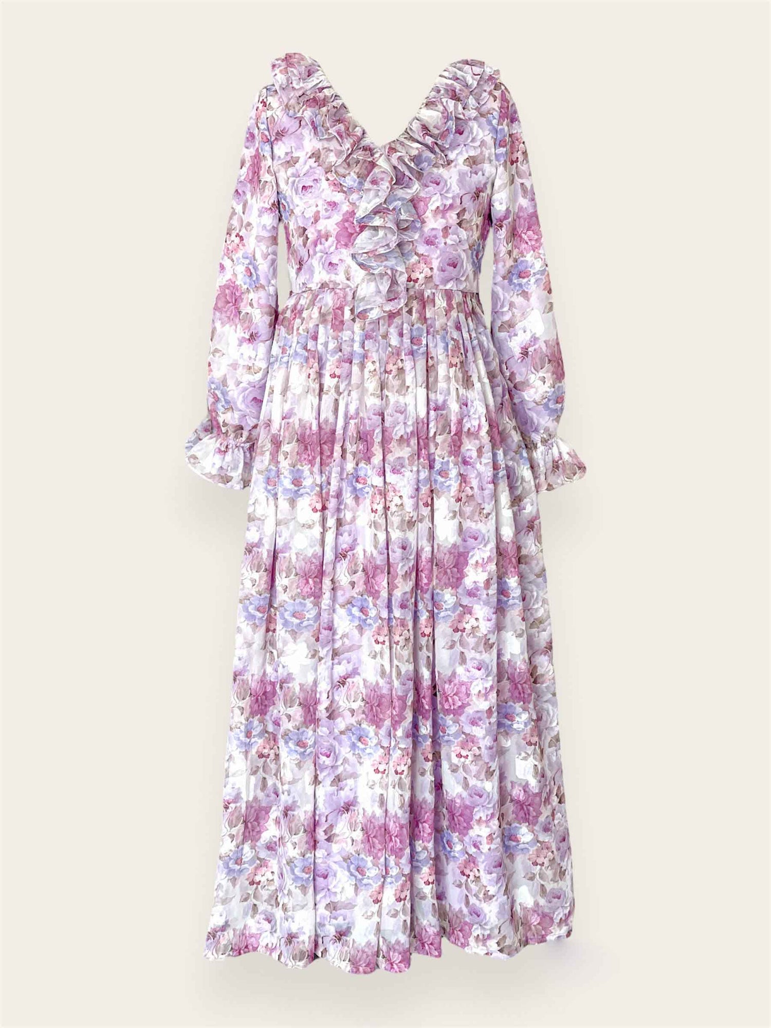Stylish Lavender Dress with Ruffles