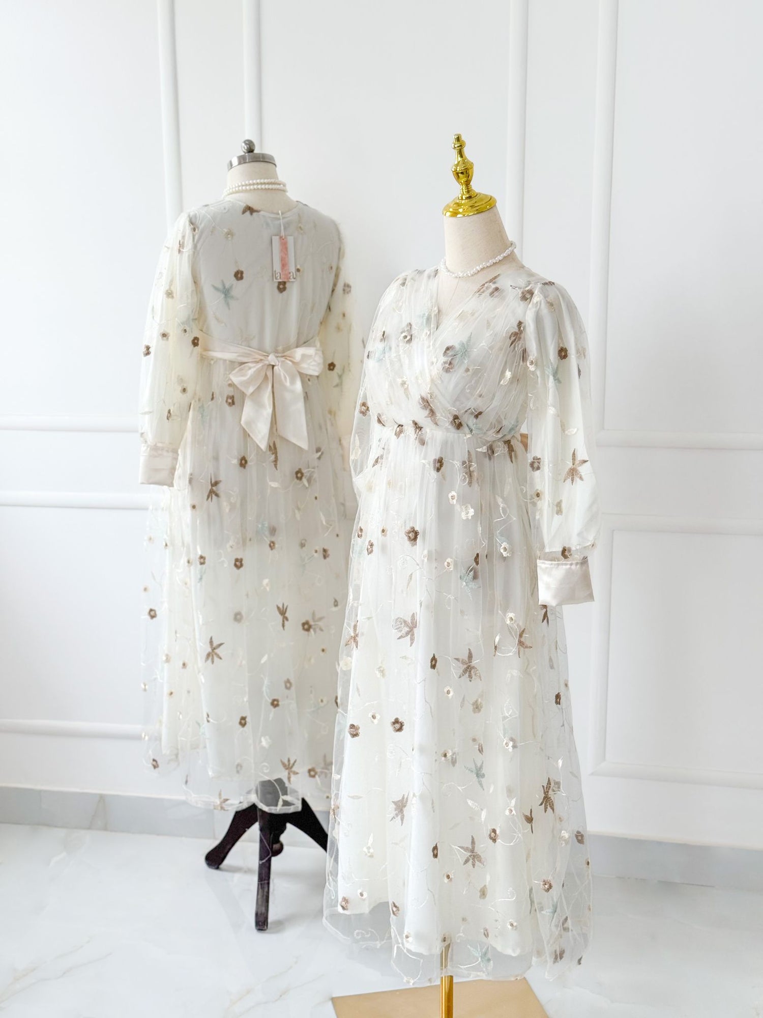 Poise Net Embroidered Formal Dress