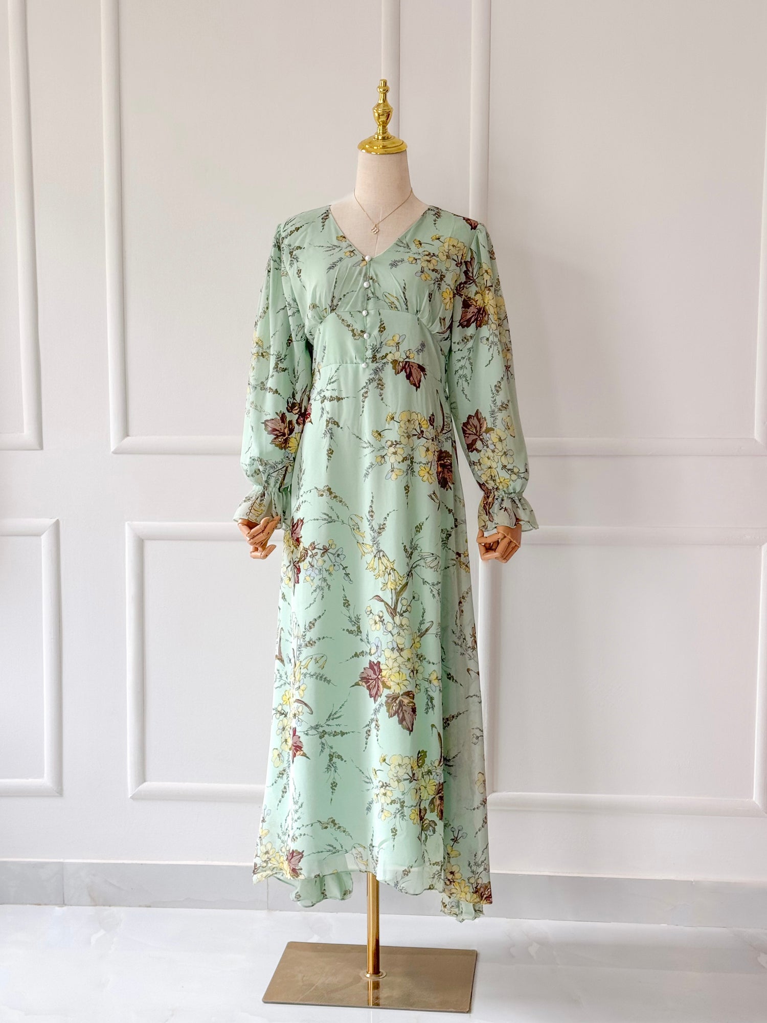 Vera Long Floral Dress