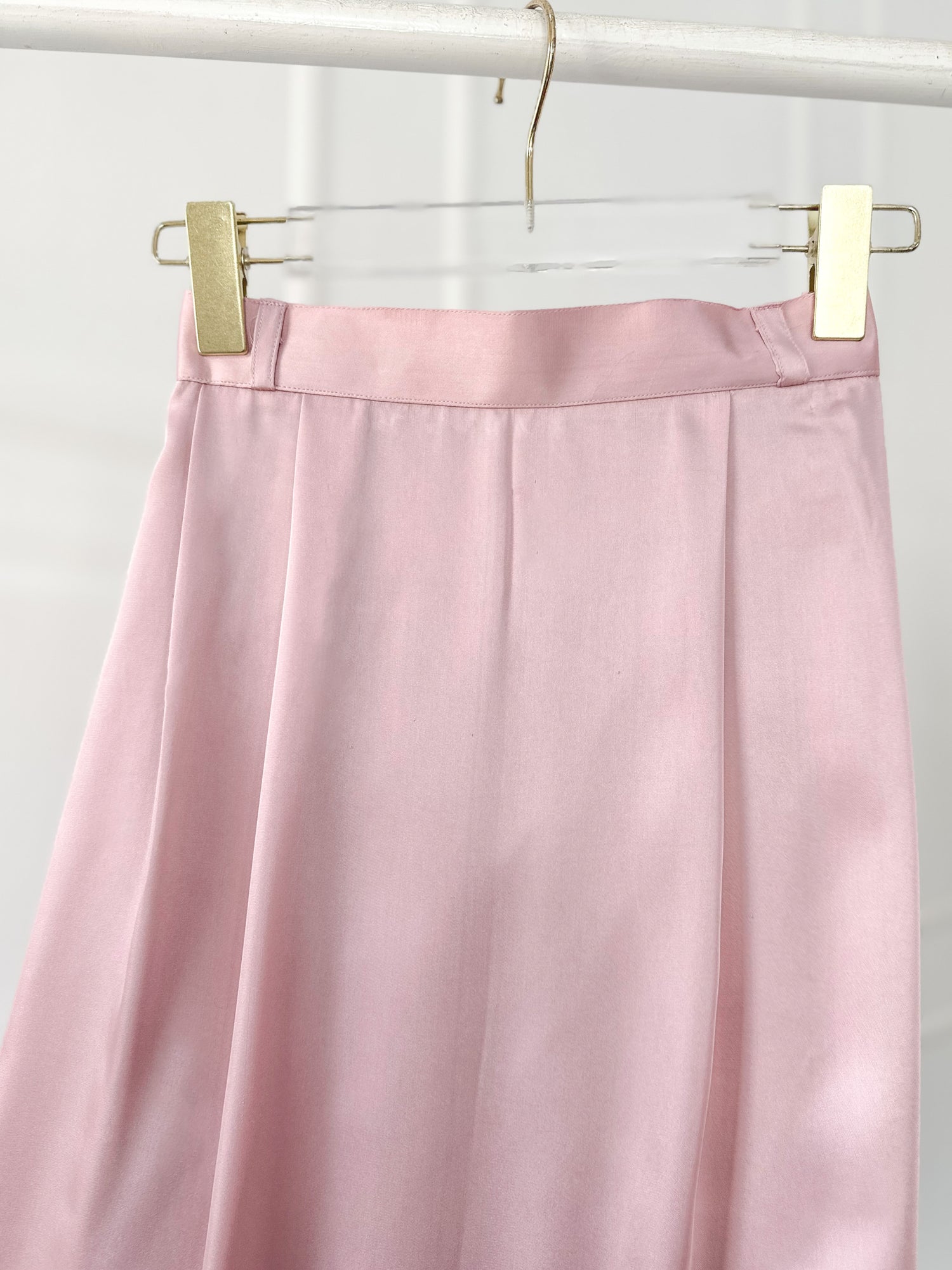 Pink Silk Skirt