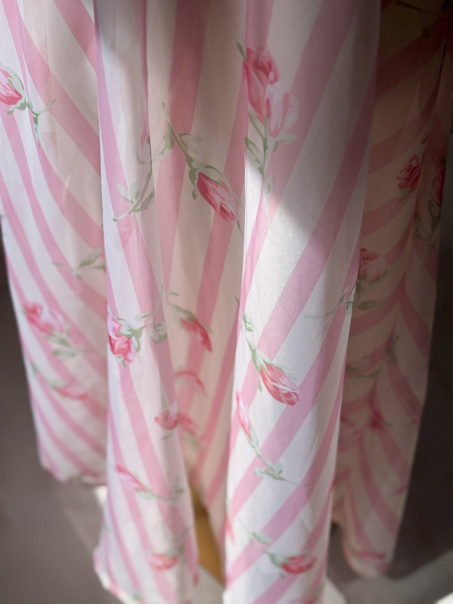 Taffy pink and white organza dress
