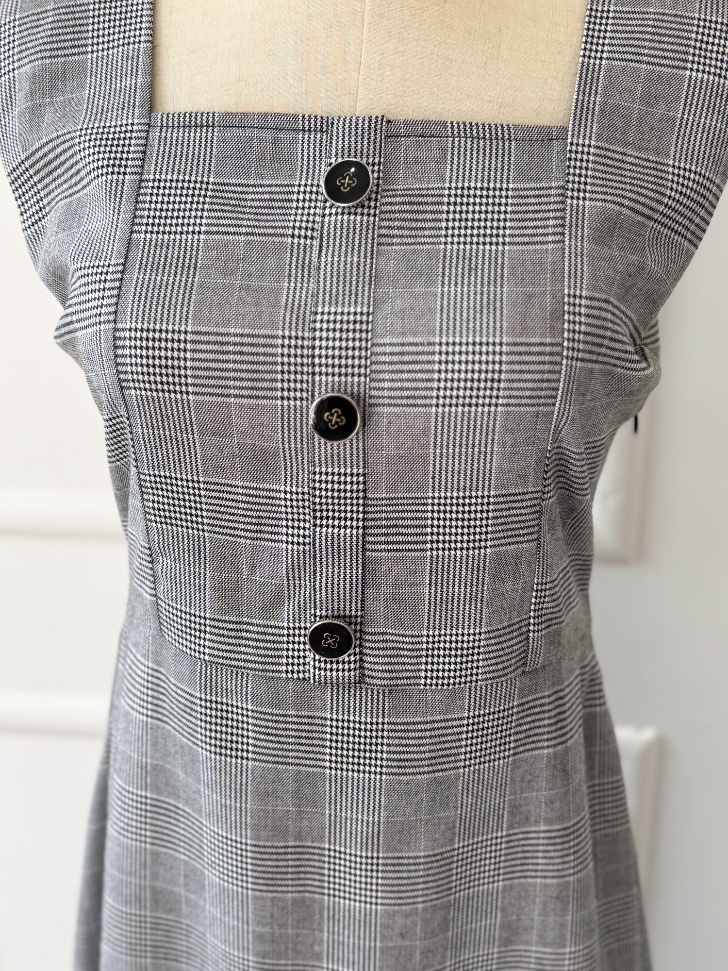 Marcel Long Glen Check Pattern Dress