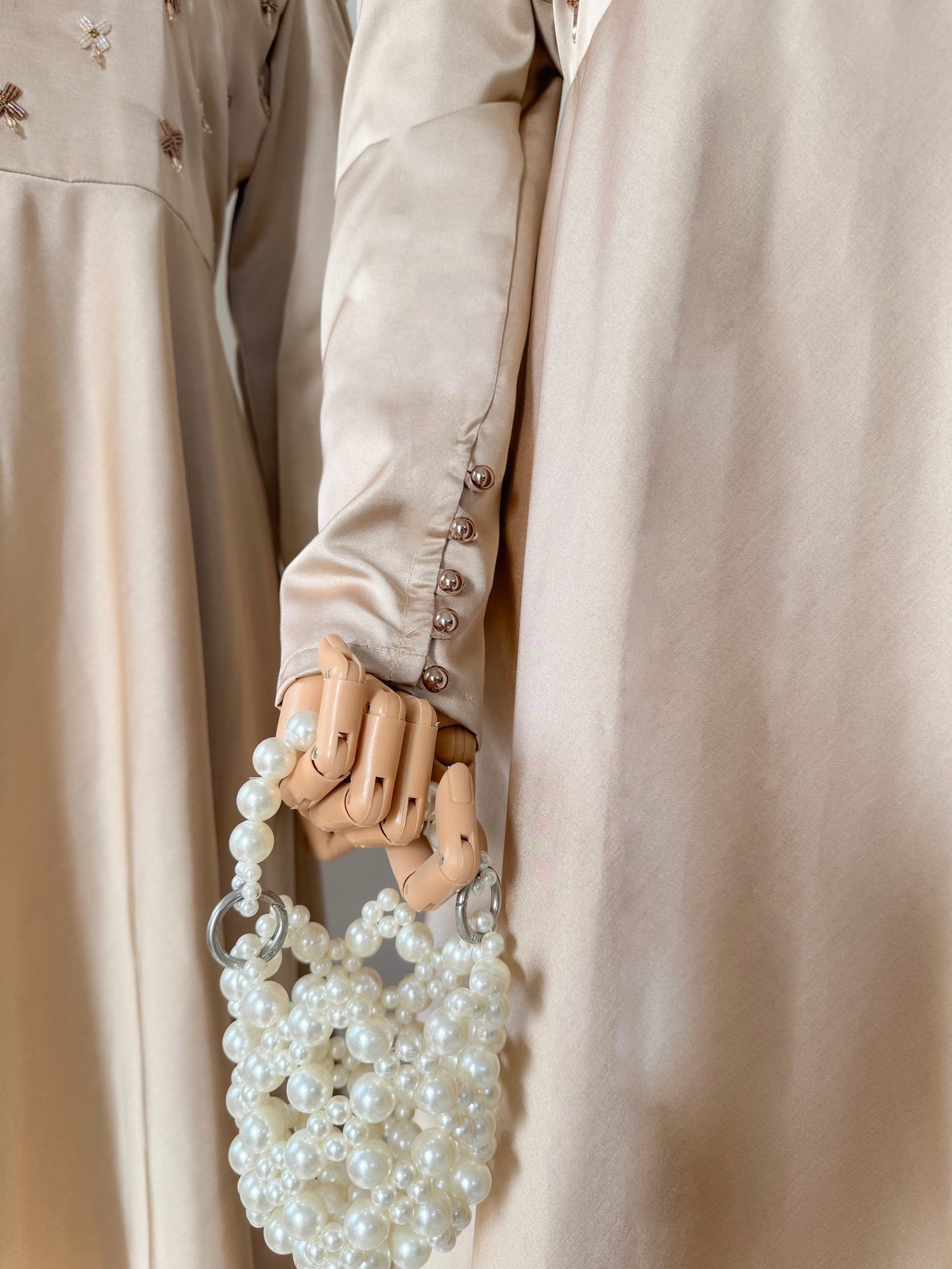 Valencia crystal-embellished long dress