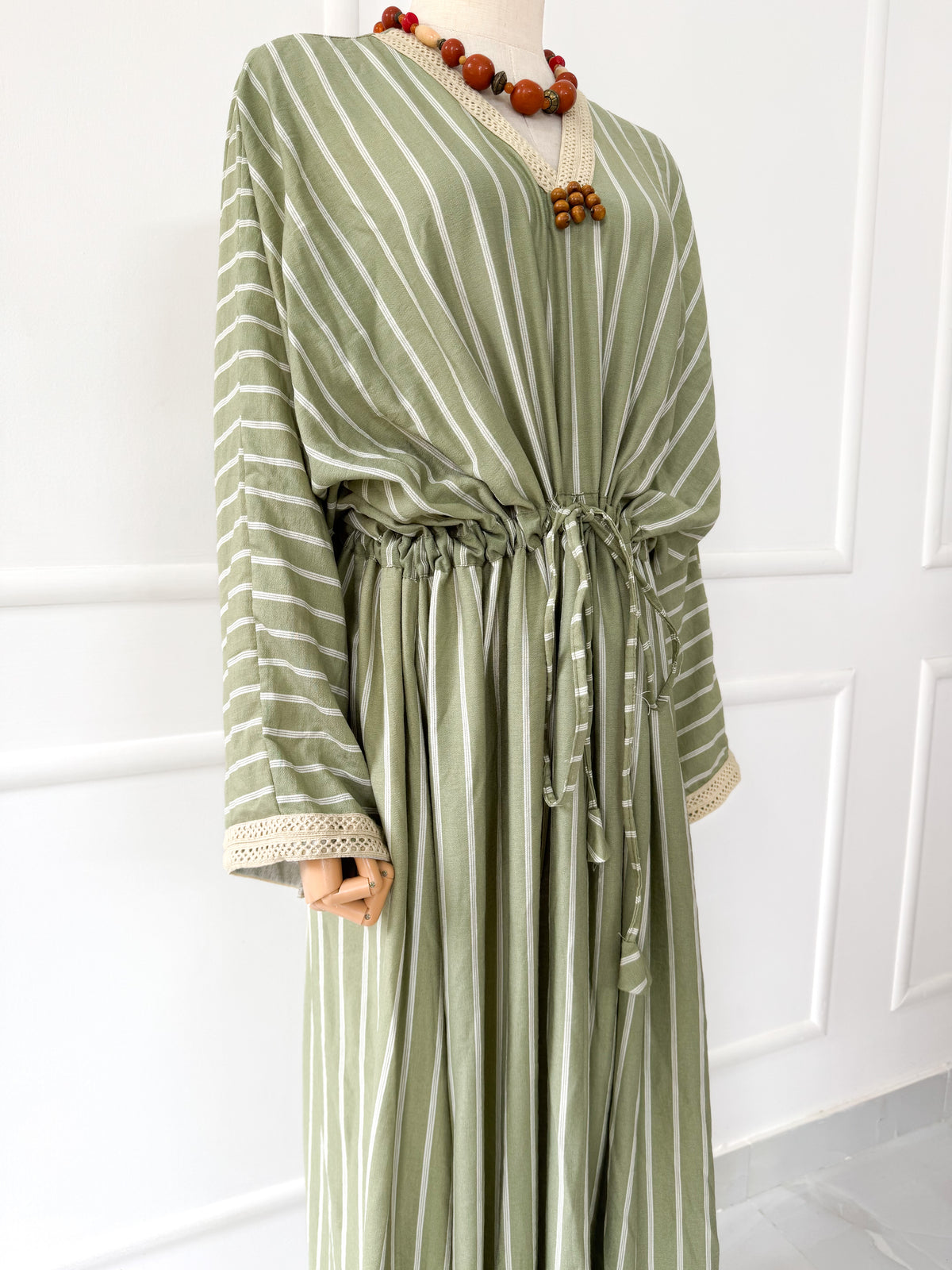Zahra Striped Kaftan Style Dress