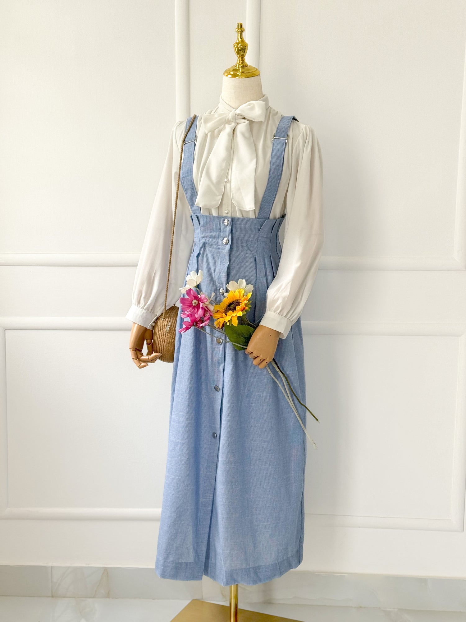 Tiffany Chic Button-down Skirt