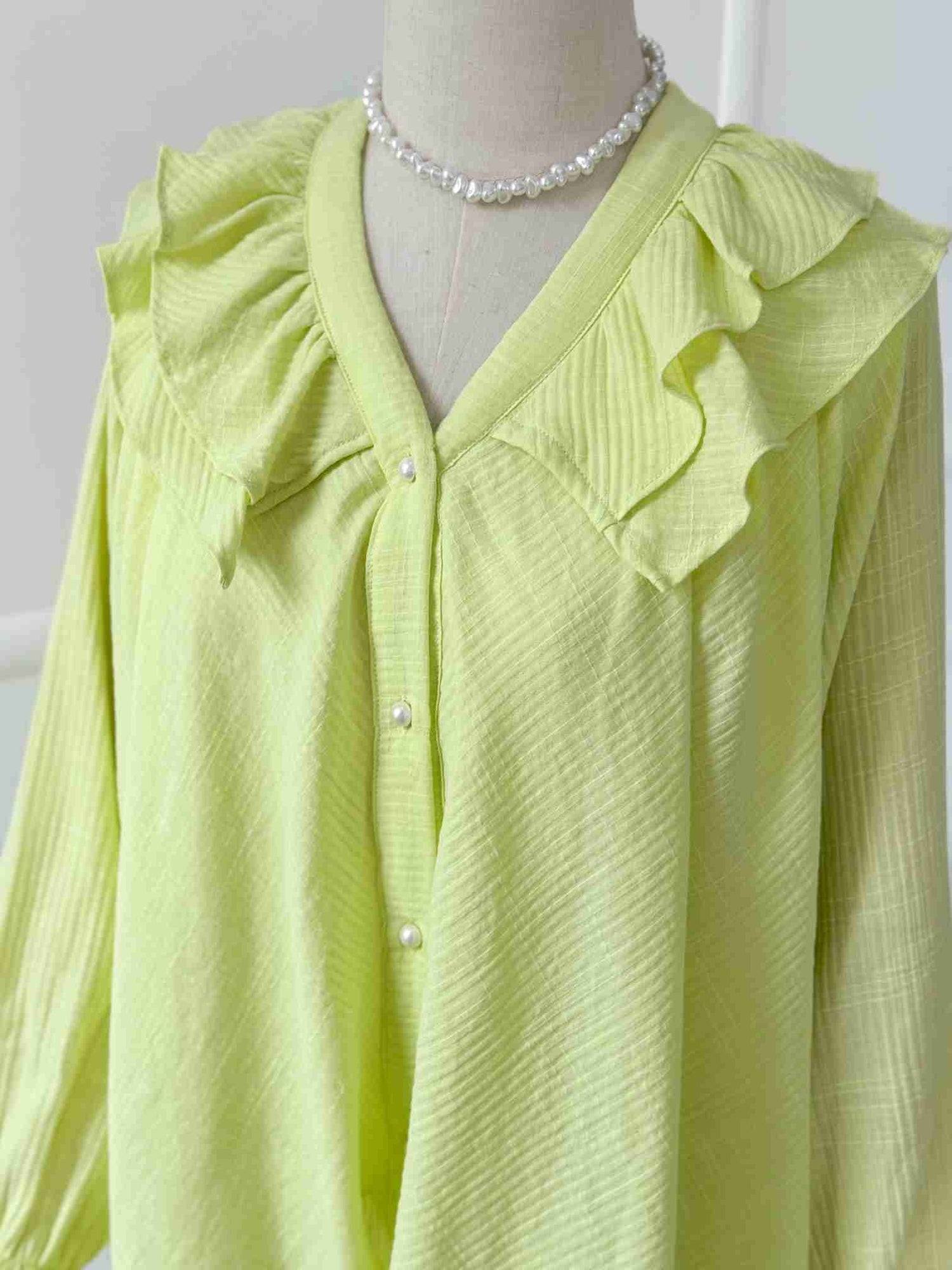 Citrus Ruffled Top