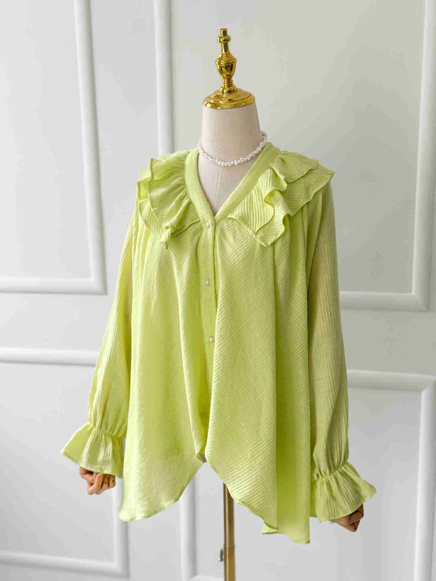 Citrus Ruffled Top