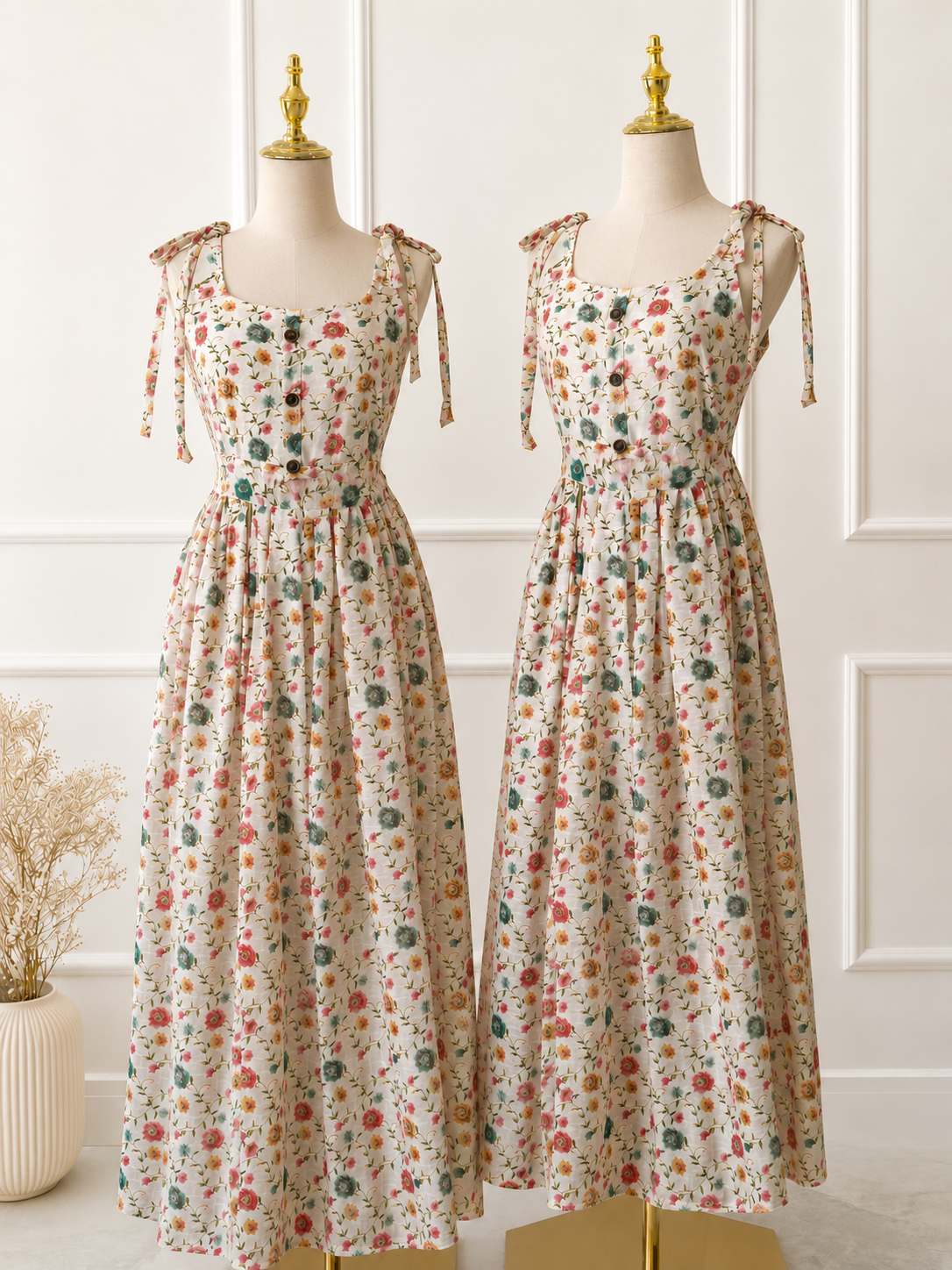 Peony Floral Summer Long Dress