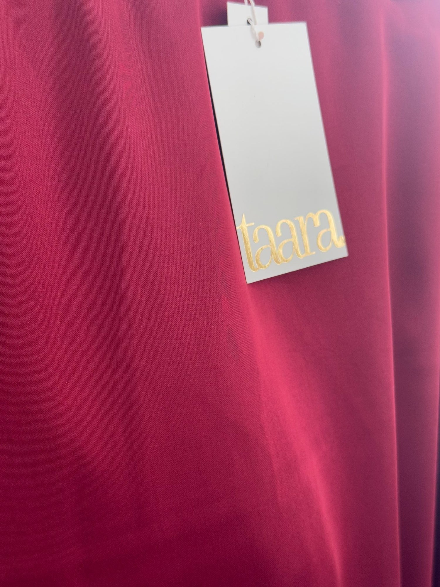 Red Silk Long Skirt