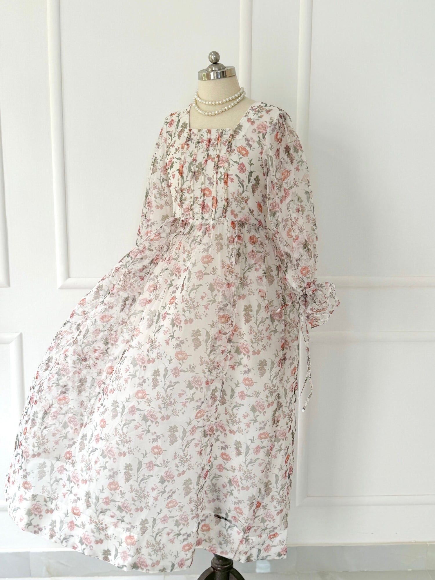 Lily Floral Printed Long Dress