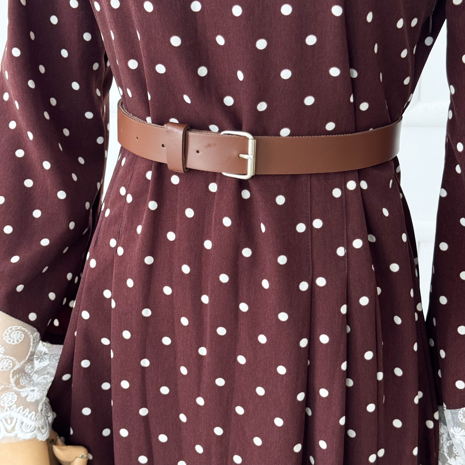 Cocoa Polka Dot Long Dress