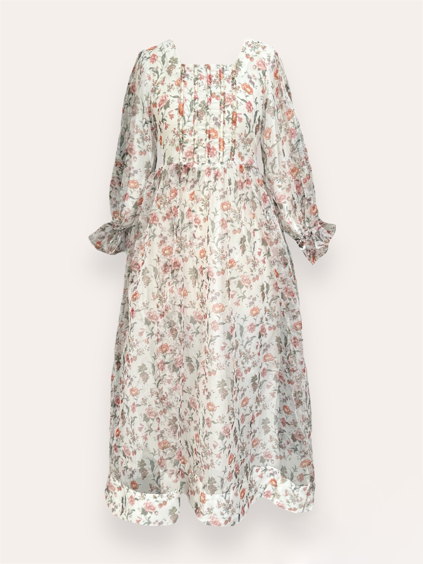 Lily Floral Printed Long Dress