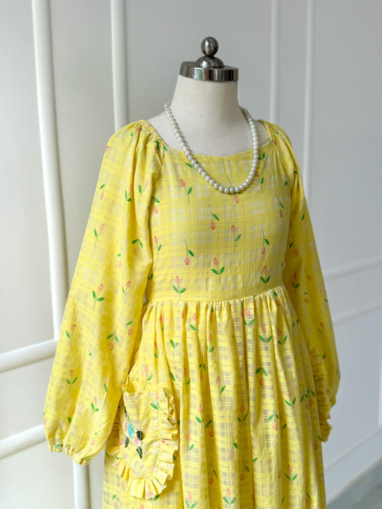 Buttercup Yellow Lawn Dress
