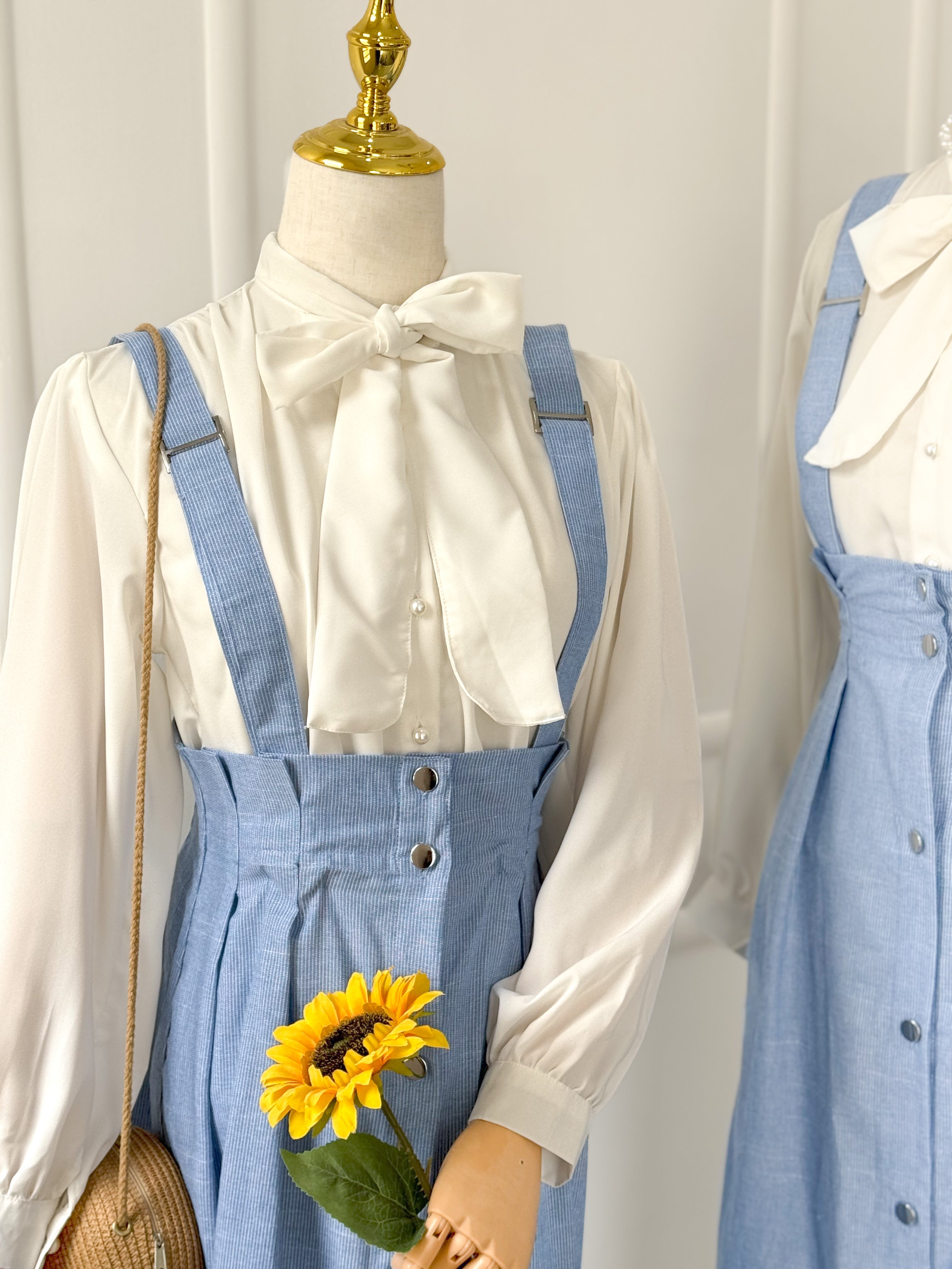 Tiffany Chic Button-down Skirt