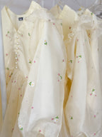 Vanilla Embroidered Baggy Top