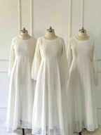 White Pearl Long Dress