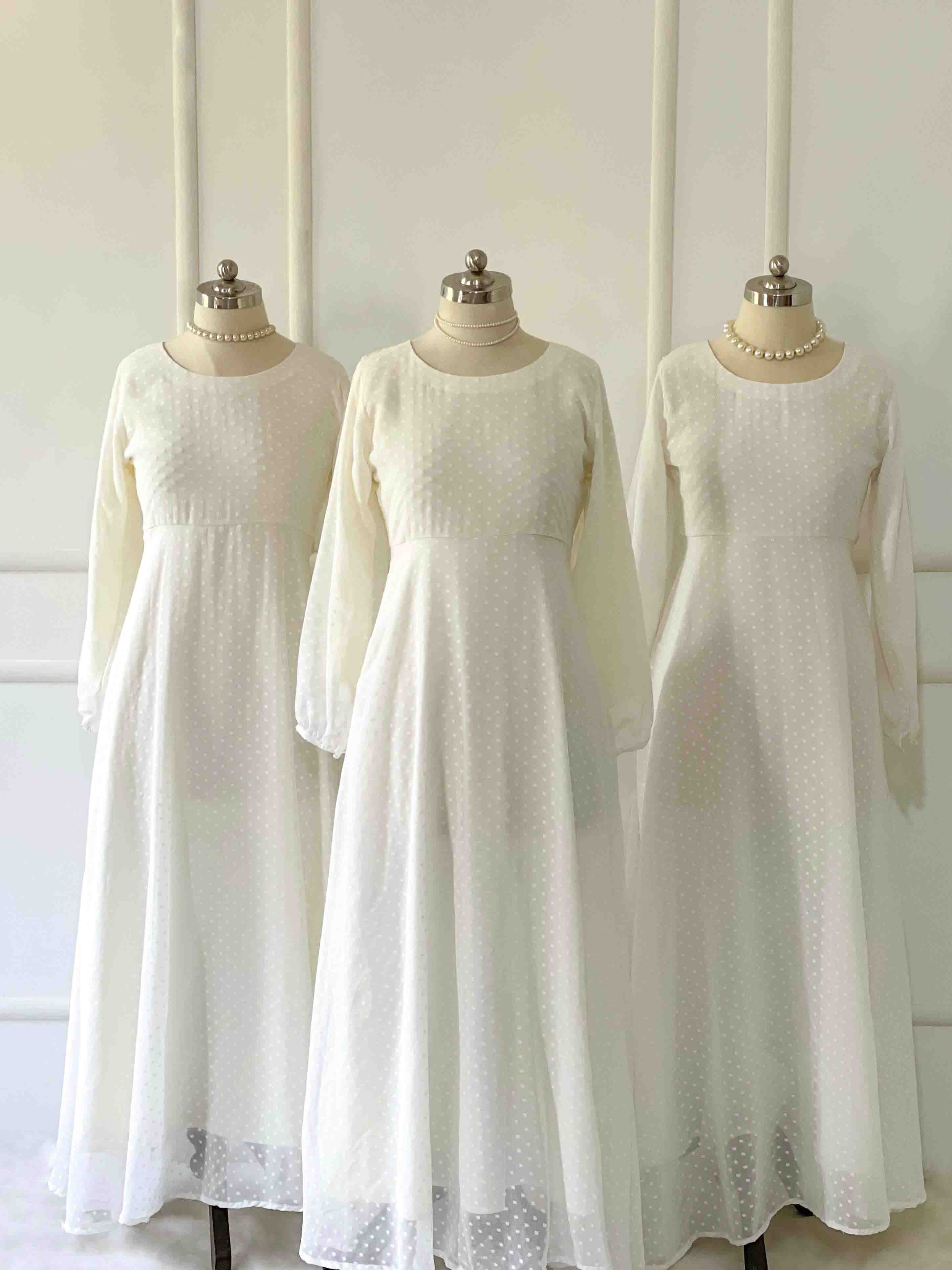 White Pearl Long Dress