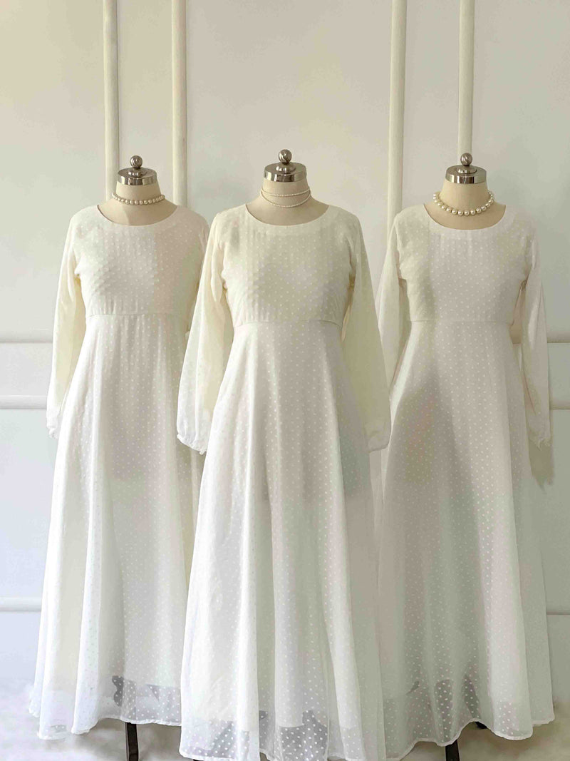 White Pearl Long Dress