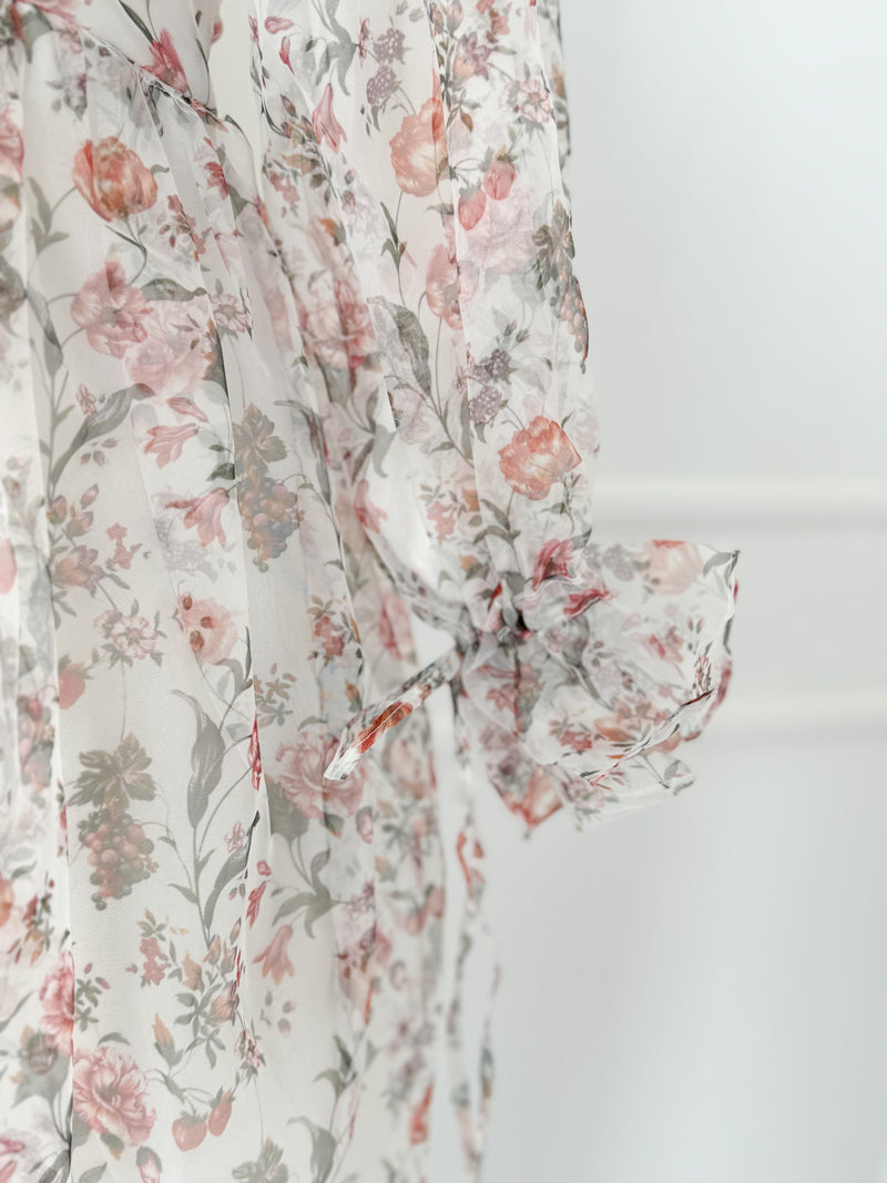 Lily Floral Printed Long Dress