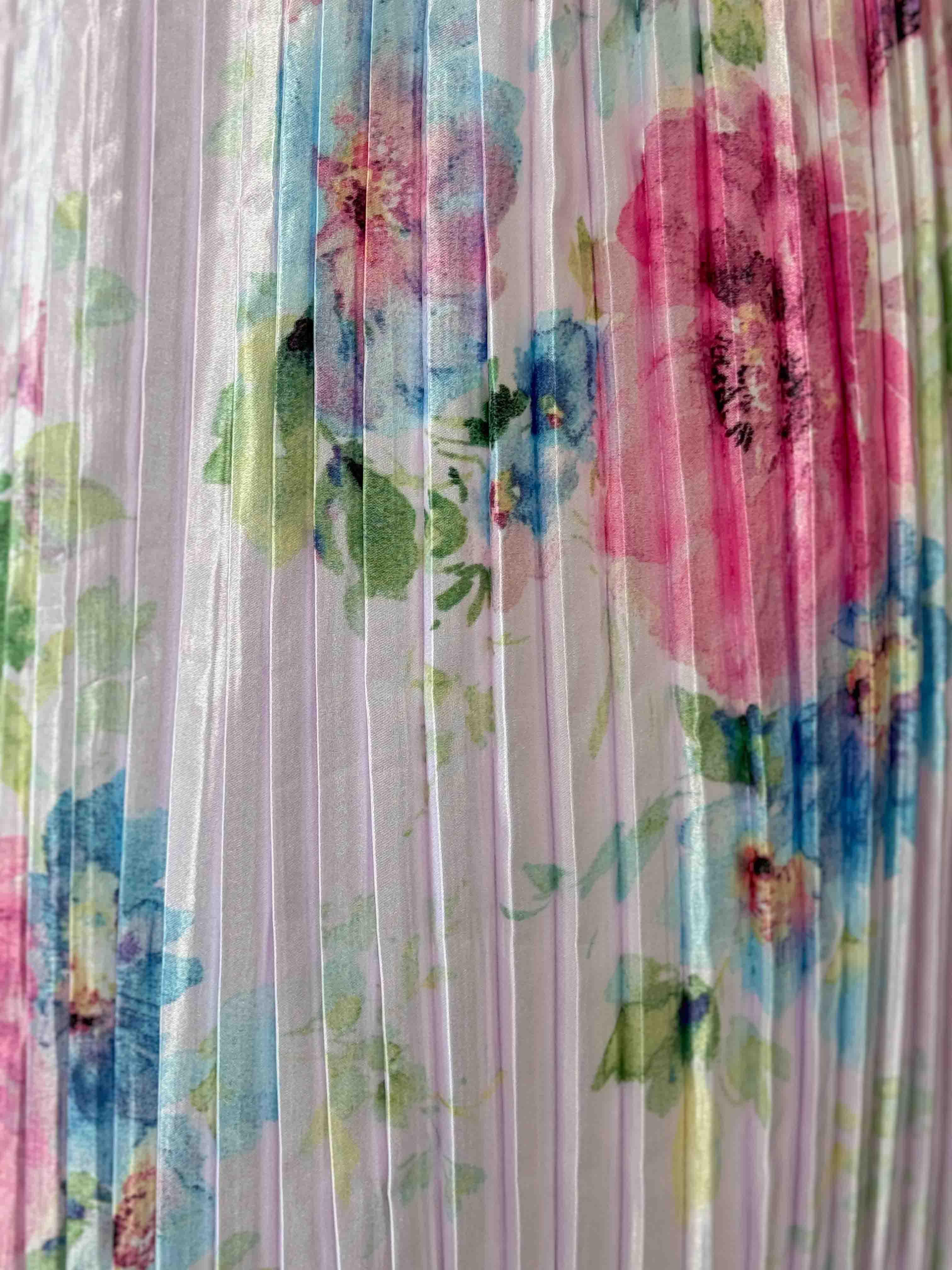 Floral Pleated Chic-style Skirt