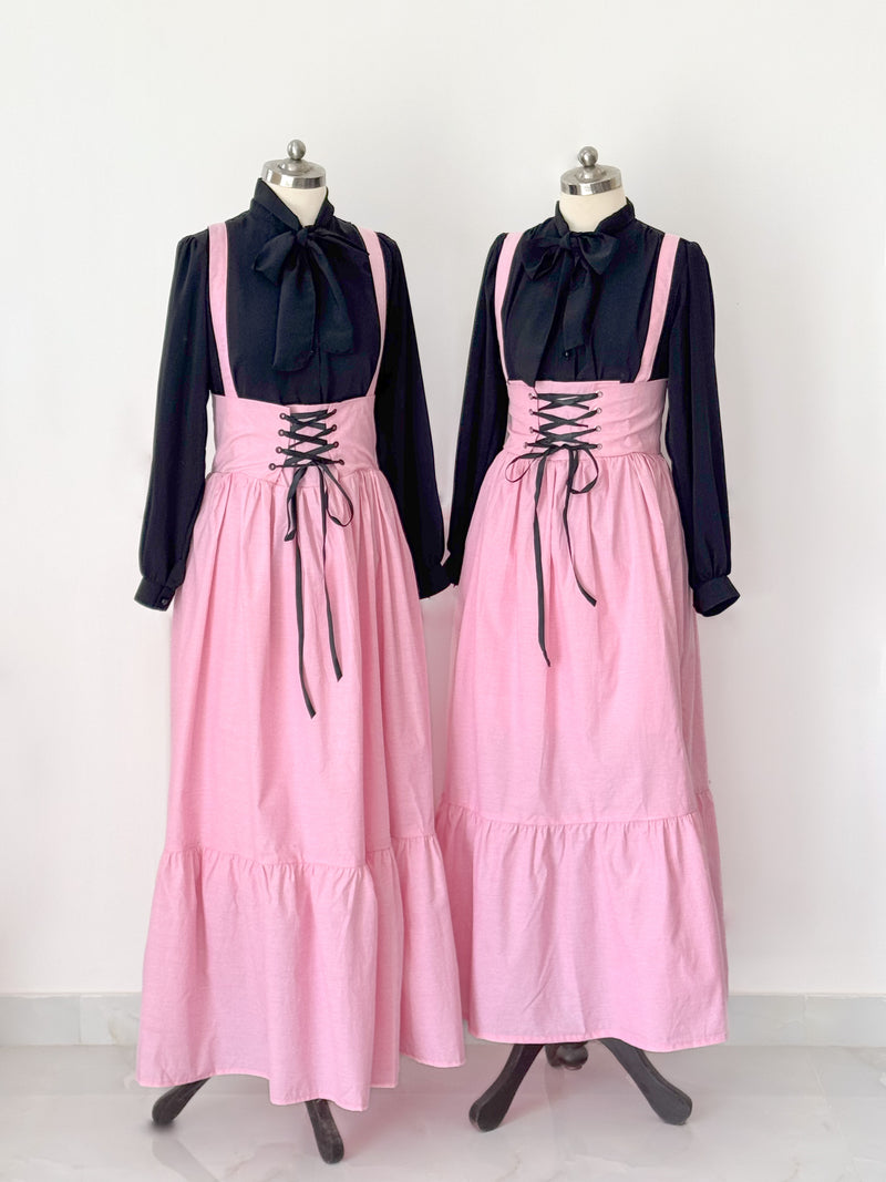 Pink Vintage Long Skirt