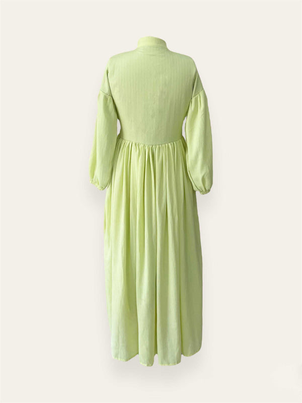 Mila Lime Long Dress