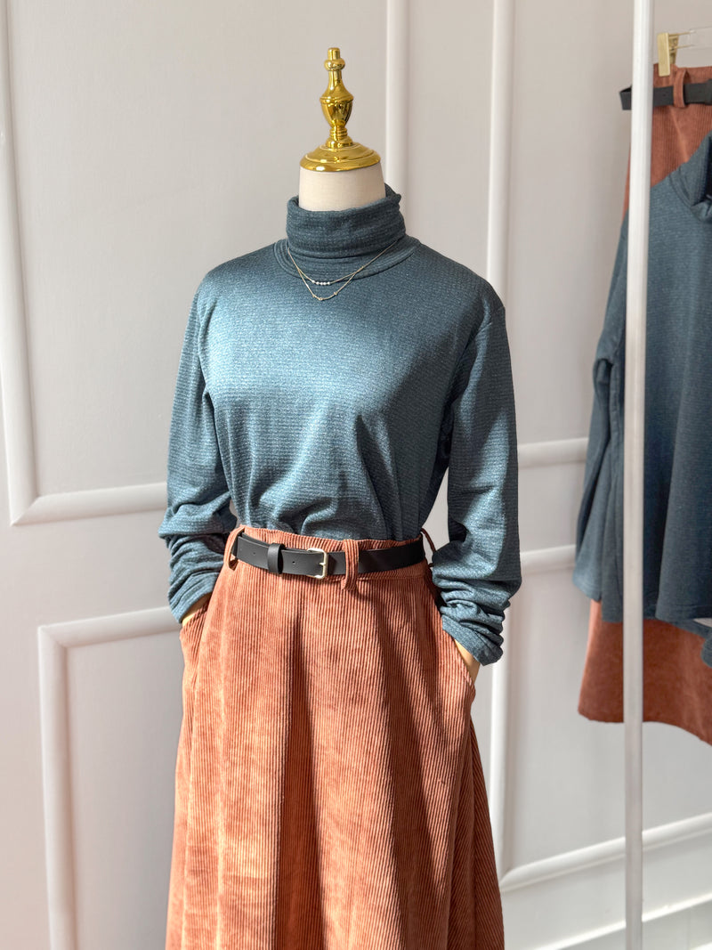 Teal Turtle Neck