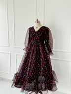 Twilight Floral Long Sleeves Dress