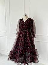 Twilight Floral Long Sleeves Dress