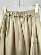 Olive Green Silk Skirt