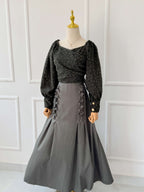 Sage Jacquard Blouse