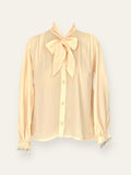 Peach Georgette Knot Top