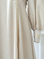 Lama Beige Long Modest Dress