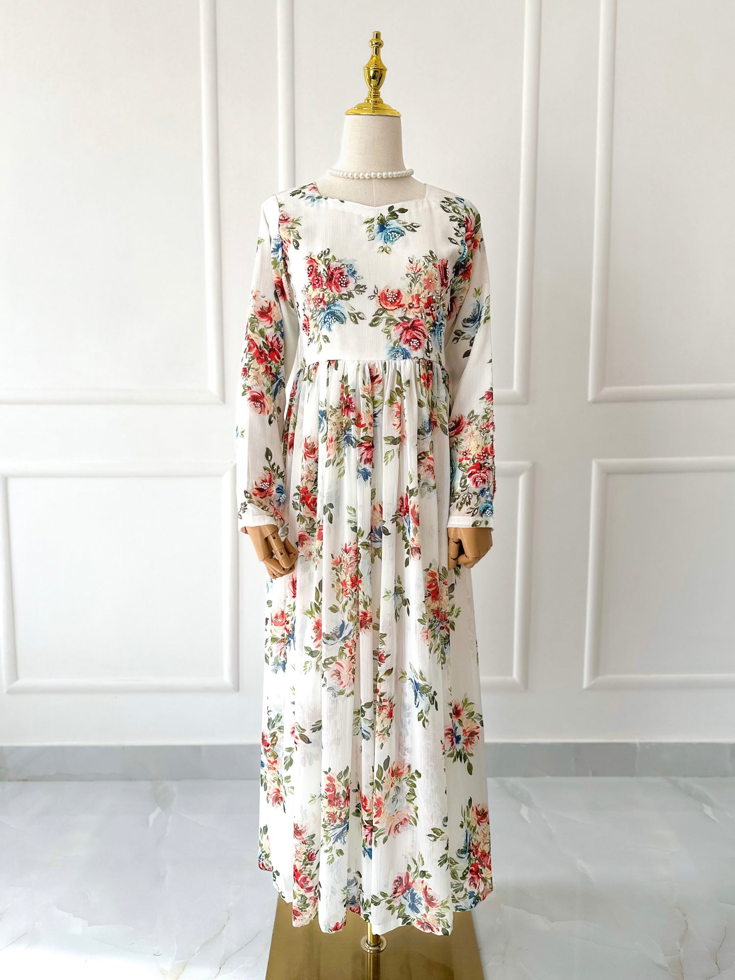 Aurellia Long Hand Embellished Dress