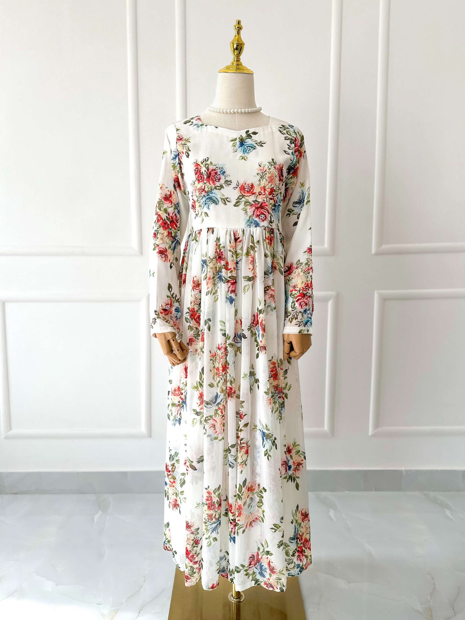 Aurellia Long Hand Embellished Dress