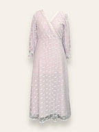 Blush Embroidered Net Dress