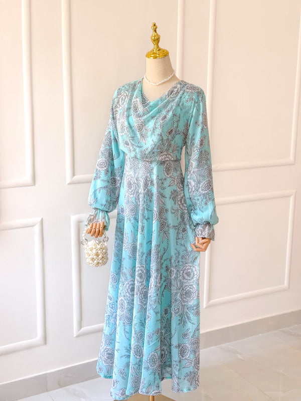 Sea Breeze Chiffon Long Dress