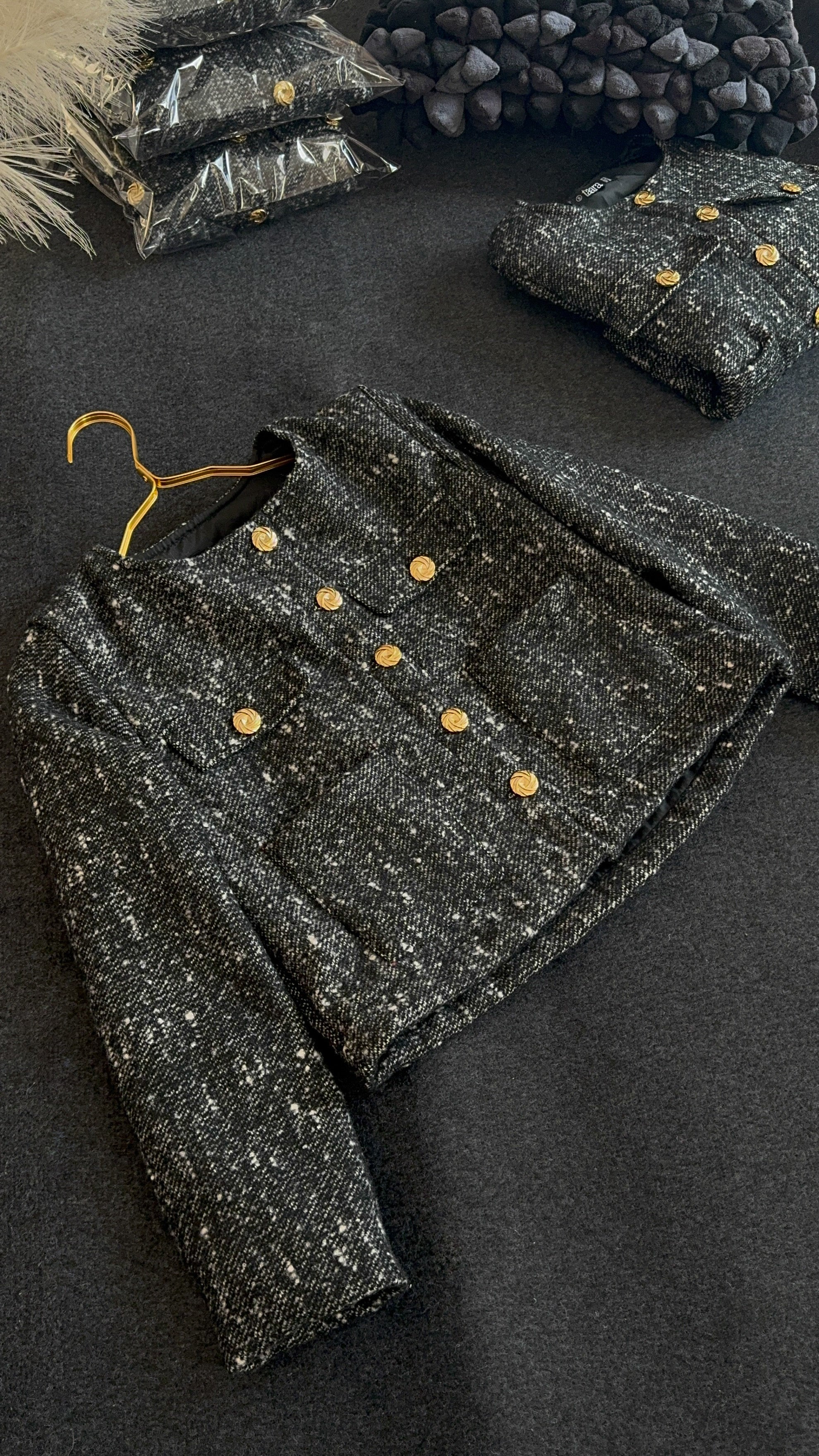 Starry Buttoned Down Jacket