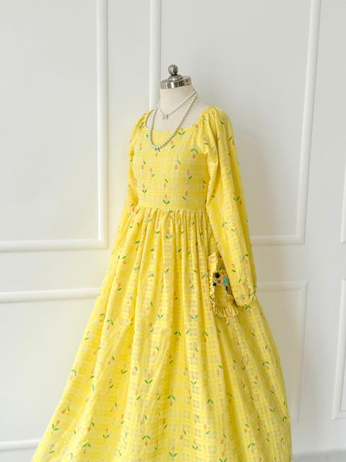 Buttercup Yellow Lawn Dress