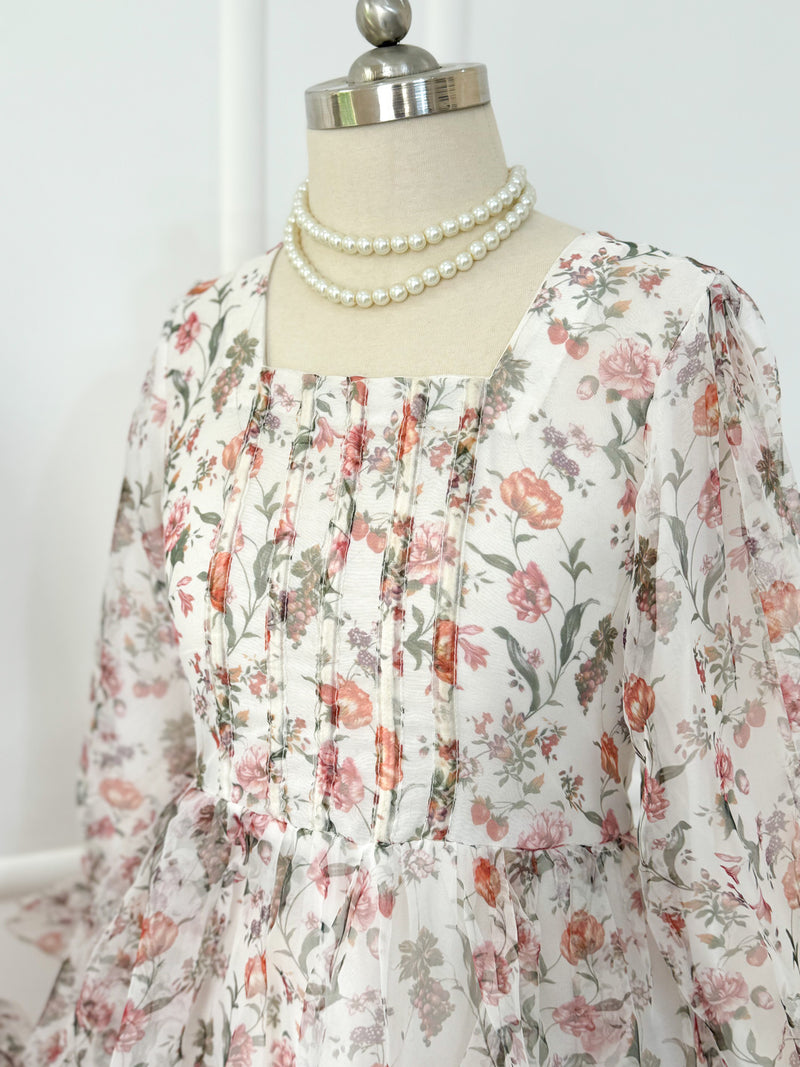 Lily Floral Printed Long Dress