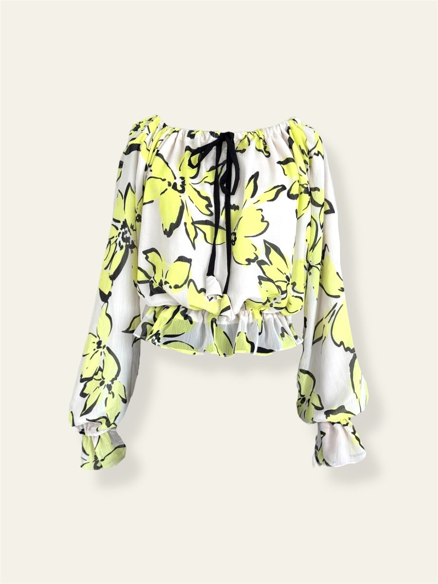 Lime baggy style top