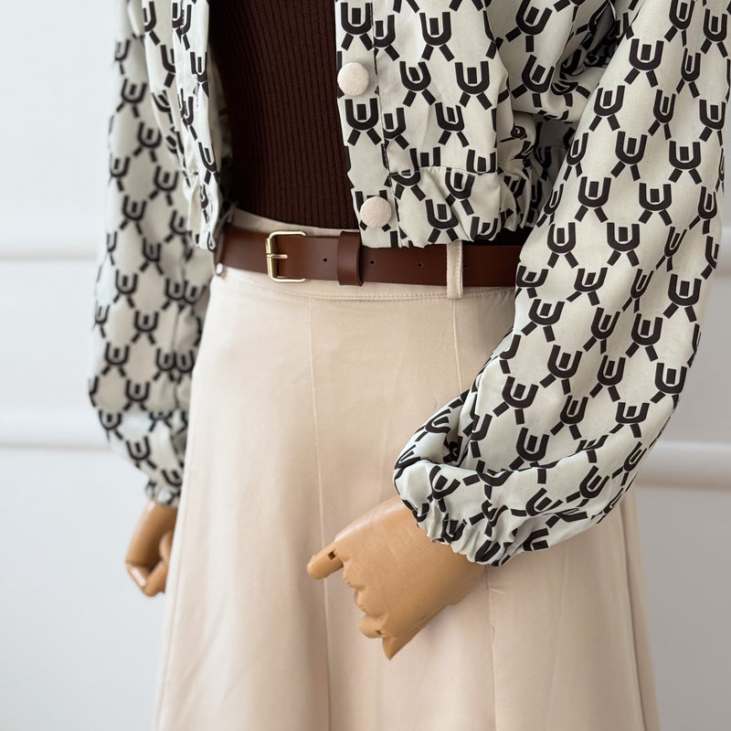 Brown Turtle Neck – Slim-Fit Elastic Knit