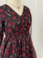 Twilight Floral Long Sleeves Dress