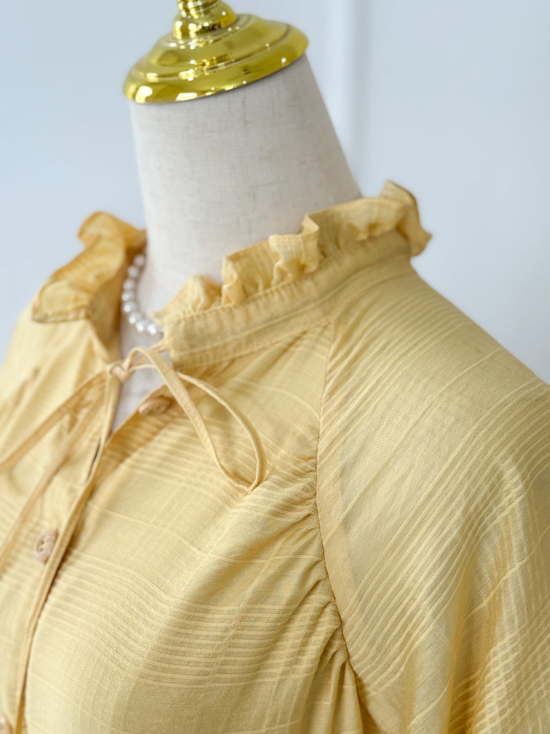 Soufflé Butter Yellow Lawn Dress