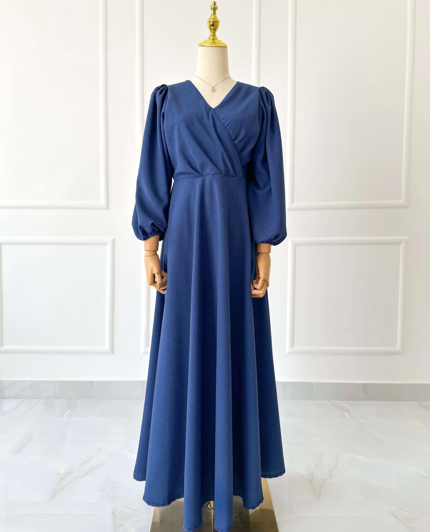 Lunara Long Wrap Style Dress